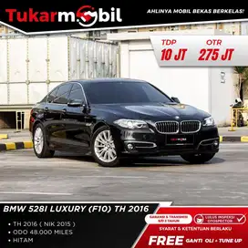 [BERGARANSI] BMW 528i LUXURY F10 TAHUN 2015/2016 HITAM SUNROOF