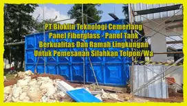 TANGKI AIR FIBERGLASS - GROUND TANK - PANEL FRP - ROOF TANK FRP - TANG