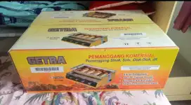 Kompor Grill Pemanggang Bakaran Sosis Getra 4 Tungku