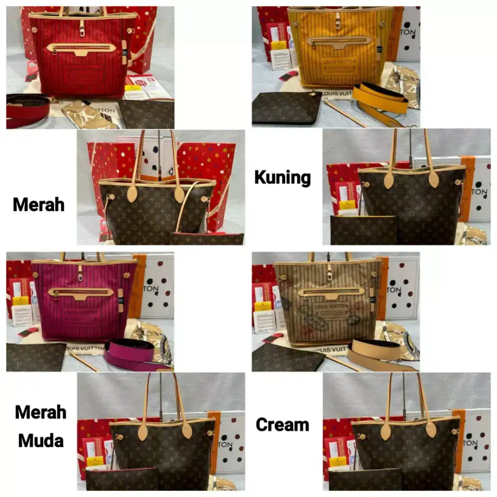 TAS LV NEVERFULL TOTE BAG REVERSIBLE