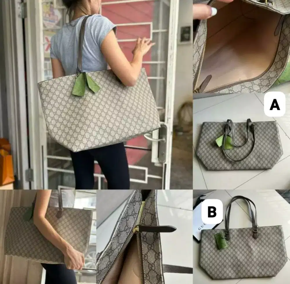 TAS Gucci GC TOTE OPHIDIA XL TOTE BAG