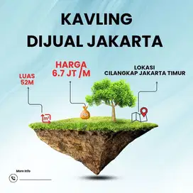 Tanah Kavling Siap Bangun Dlm Cluster Pinggir Jln Raya Cilangkap Baru