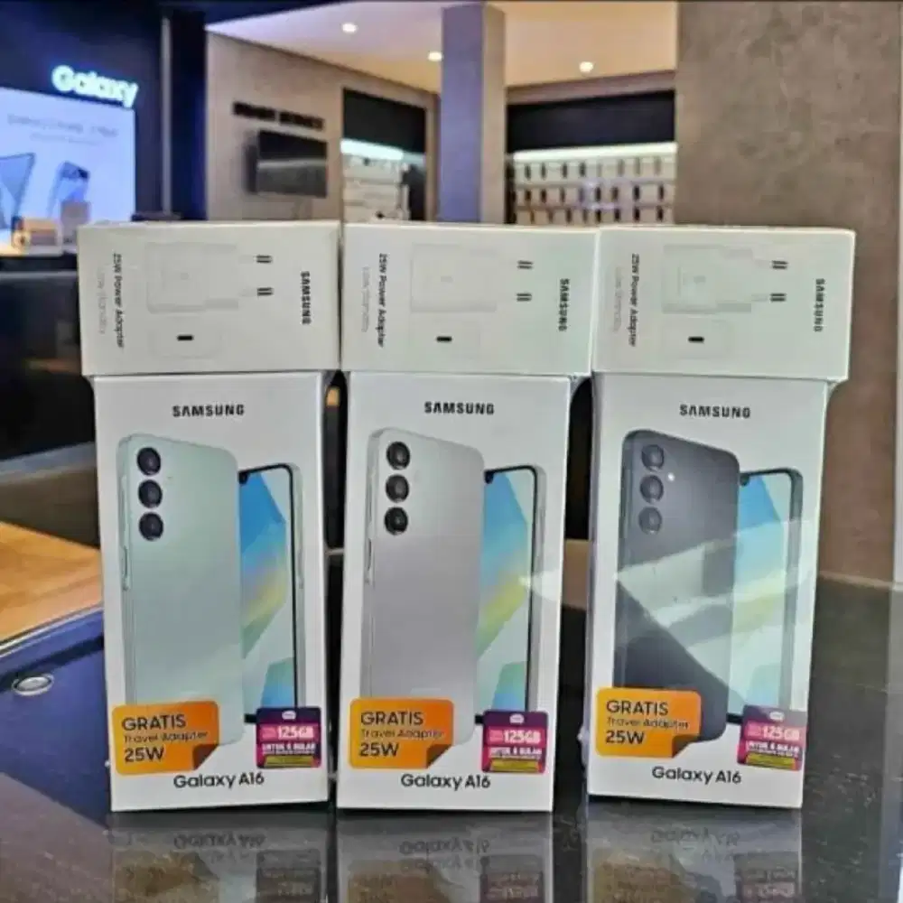 P hp baru & masih segel SAMSUNG A16 ram 8/128GB - Garansi Resmi SEIN