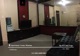 Dijual Apartement Cosmo Mansion Middle Floor 1BR Furnished View Pool