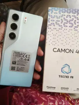 Tecno camon 40 8+8/128 like new resmi lngkp ORI grnsi on TT masuk