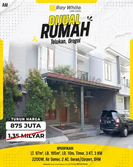 Dijual Rumah Cluster 2 Lantai Bagus Dan Siap Huni Di Grogol Bonus 2 AC
