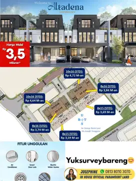 ALTADENA RESIDENCES RUMAH BARU PARAMOUNT LAND GADING SERPONG