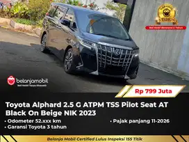 [ GARANSI 5TH ] Toyota Alphard 2.5 G ATPM TSS Pilot Seat AT 2023/2024