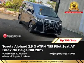 [ GARANSI 5TH ] Toyota Alphard 2.5 G ATPM TSS Pilot Seat AT 2023/2024