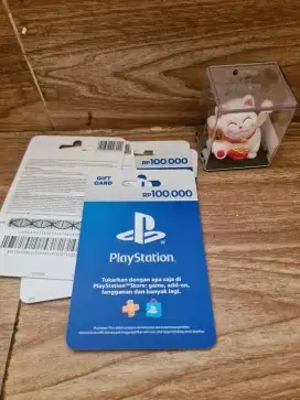 Voucher card gift Play Station 100RB (TERMURAH & MASIH BISA NEGO)
