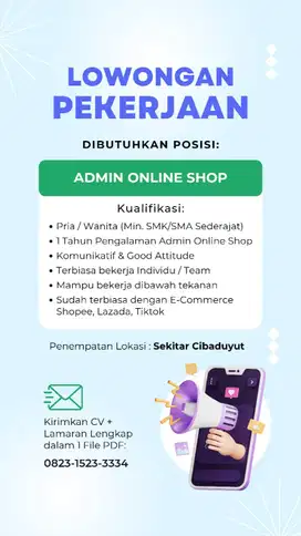ADMIN ONLINE SHOP