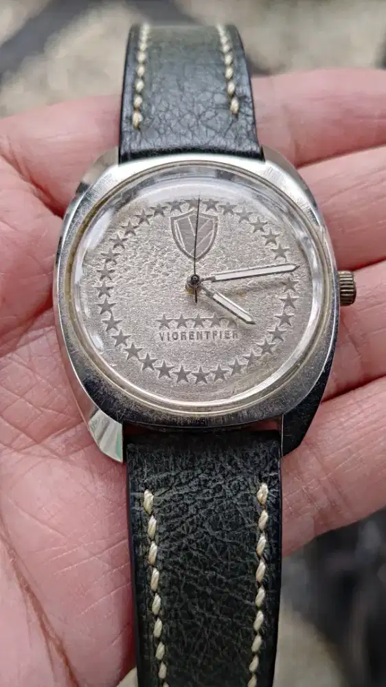Jam Tangan Custom Silver Dial Viorentfier 5 Star