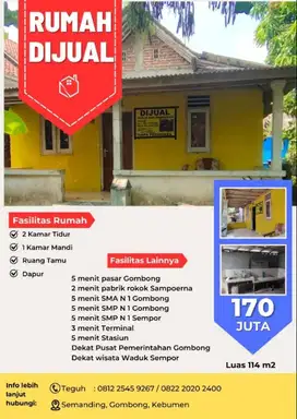 Rumah Siap Huni di 1700Gombong
