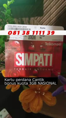 Kartu perdana cantik Nomor Cantik Telkomsel simpati 11 Digit bagus
