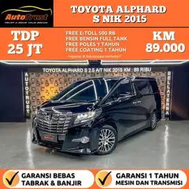 CASH 425 JUTA | TOYOTA ALPHARD 2.5 S BENSIN AT NIK.2015