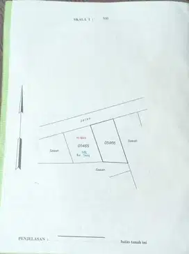 dijual tanah luas 307 meter mangku jalan besi jangkang