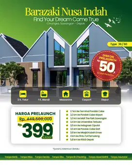 RUMAH MINIMALIS DEKAT PONDOK CABE