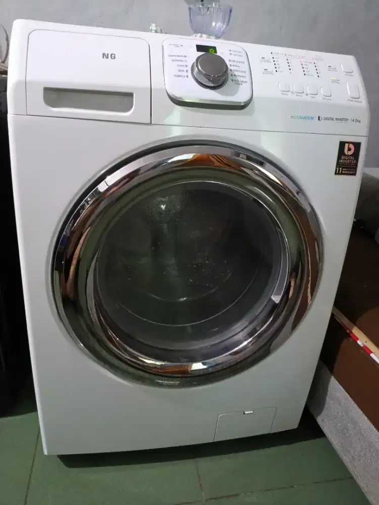 MESIN CUCI FRONT LOADING merk SAMSUNG 14Kg inverter