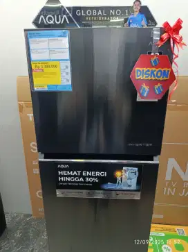 Kulkas Aqua AQR DTM285RAV 225L cicilan bunga 0%