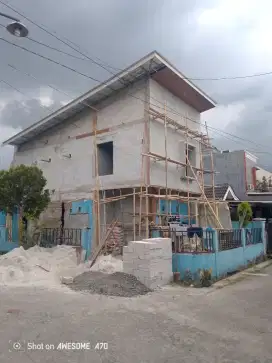 Dijual rumah hook sedang pembangunan di perumahan vila mas indah