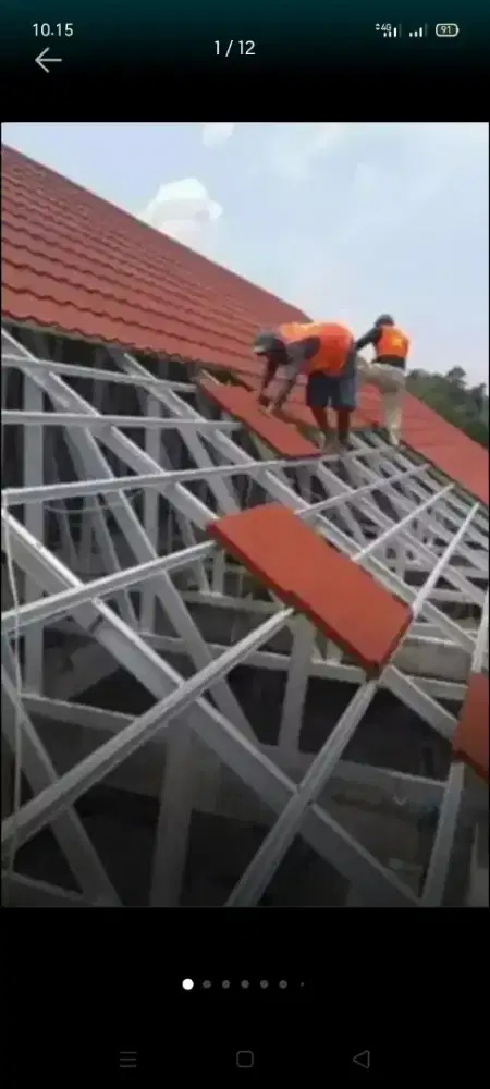 atap bocor kanopi atap bajarigan terpasang dll