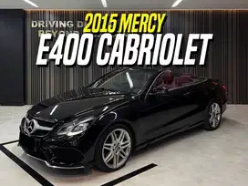 Mercedes Benz E400 Cabriolet AMG 2016 NIK 2015 Black Red Hitam Mercy