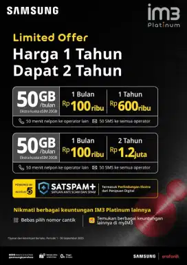 Im3 Platinum 50gb/bln 1 tahun