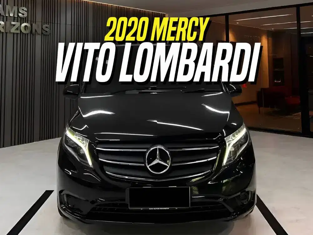 Mercedes Benz Vito Lombardi 2022 NIK 2020 Black on Beige Mercy Hitam