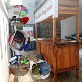gerobak angkringan bekas lengkap tinggal pake dijual karena ga kepake