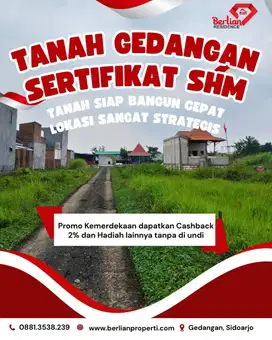 tanah murah SHM di sidoarjo