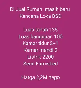Dijual rumah baru renovasi