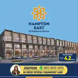 RUKO DAN STUDIO LOFT HAMPTON EAST GADING SERPONG