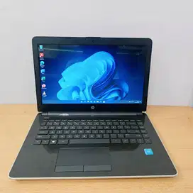 jual cepat laptop HP 14 SSD 256GB Ram 4GB Intel N3060 14' win 11