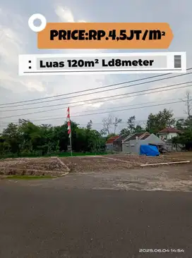 Jual Tanah Kavling Strategis Minomartani dkt keKampus