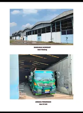 Dijual pabrik termurah beserta usaha  contractor&steel di tangerang
