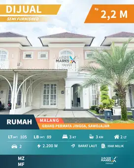 Rumah Semi Furnished Di Grand Permata Jingga Sawojajar Malang