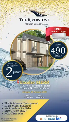 Launching Harga Perdana Rumah Di The River Stone Sidoarjo
