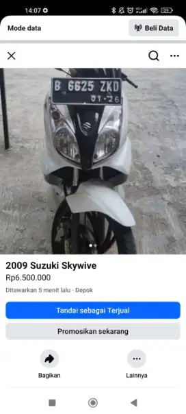 Motor skywafe bekas
