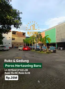Dijual ruko & bangunan hertasning poros