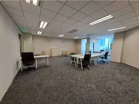 For Rent Kantor Semi Furnish 110 m2 di Prudential Center Kokas, Murah