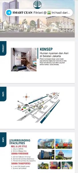 Hunian Asri dan Nyaman serta fasilitas lengkap di Selatan Jakarta