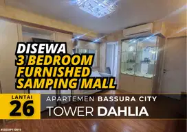 Sewa 3 Bedroom Furnished Tower D Samping Mall Apartemen Bassura City