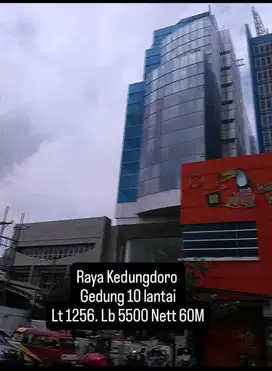 *DIJUAL Gedung 10 lantai  Raya kedungdoro Sebelah mitra10 ,happy puppy