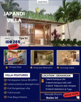 Ayo miliki Resort di permukiman Elite madya kota Yogya survei sekarang