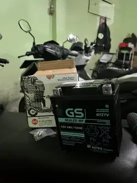 Aki GS Astra GTZ7V aki motor honda original