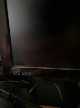 LG Monitor 1080p HDMI tidak ada box, hanya ada cable