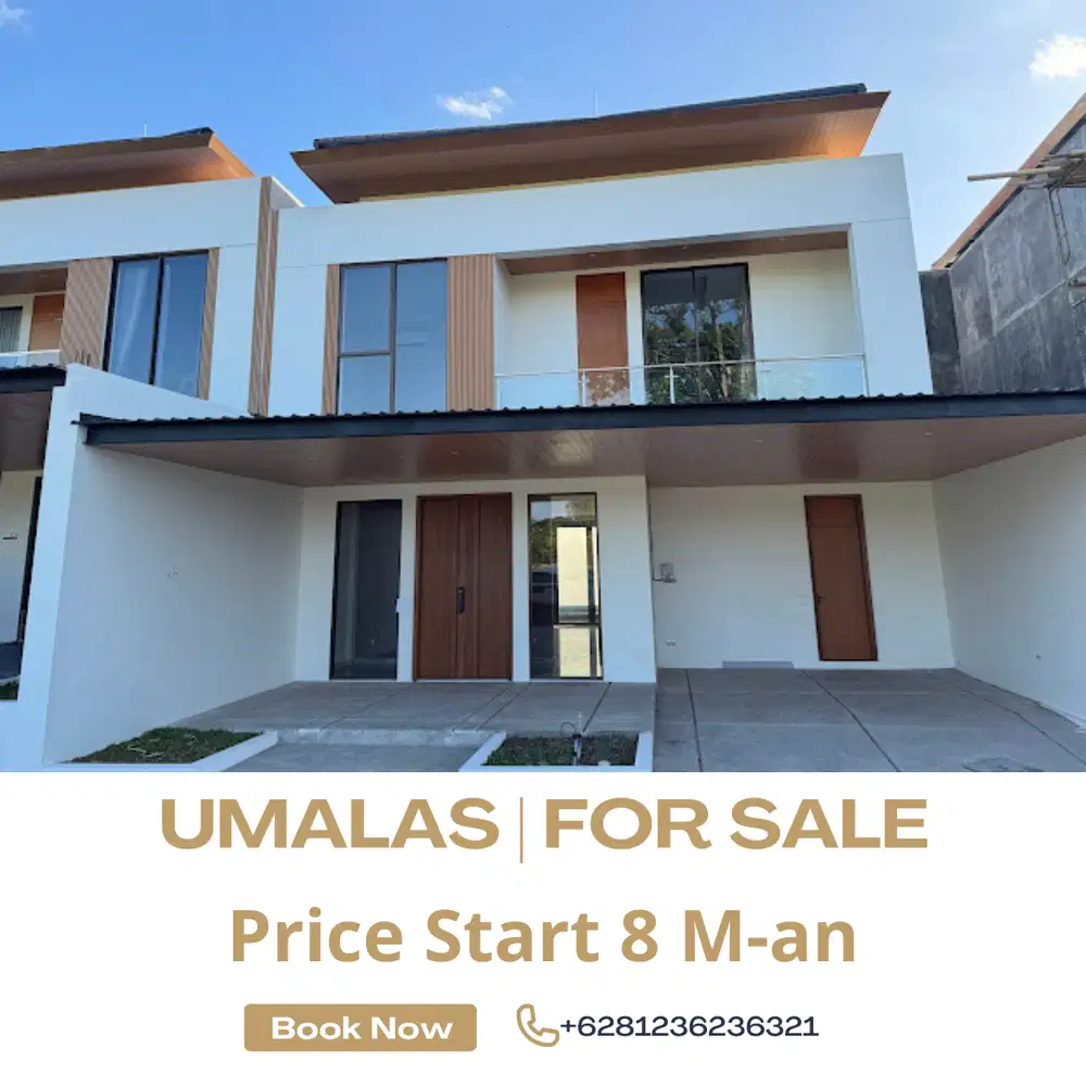(HT) VILLA MEWAH KOMPLEK ONE GATE DI UMALAS