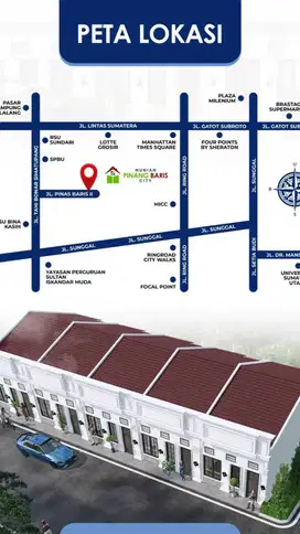 KOMPLEK PINANG BARIS CITY DAERAH SUNGGAL MEDAN