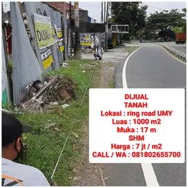 TANAH PINGGIR RING ROAD UMY