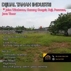 Tanah Industri Gudang Raya Beji By Pass Pandaan Gempol Gunung Gangsir